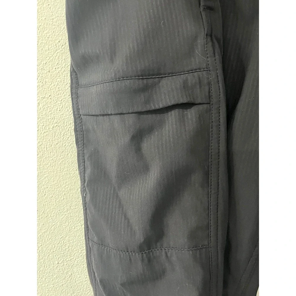 Lululemon Mens Black Textured Athletic Cargo Pants Size L